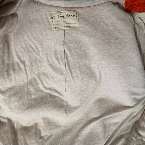 We the Free People Rivington Sherpa Jacket Chili Combo OB1006446 L - Picture 8 of 10